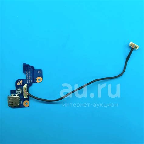 Кнопка включения и USB порт на шлейфе для ноутбука Samsung NP-RV515 ...