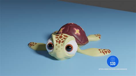 Stl File Turtle Wiggly Pet 🐢・3d Printer Design To Download・cults