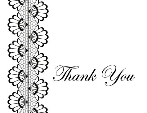 Free Printable Thank You Cards Black And White Printable Templates