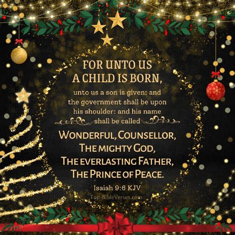 Isaiah 9 6 Christmas Bible Verse  Images