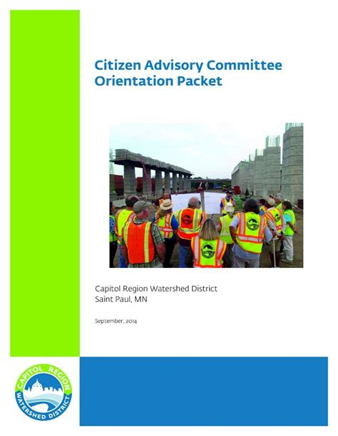 PDF Citizen Advisory Committee Orientation Packet Capitol Region