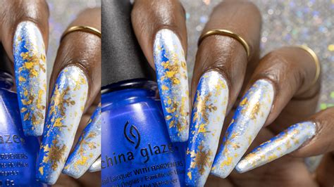 Top 14 Spectacular Blue And Gold Nail Art Designs You Cant Miss In 2024