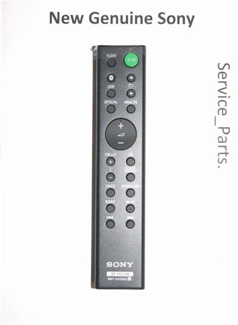 New Genuine Sony Remote Control Original Part Rmt Ah U For Ht Ct Sa