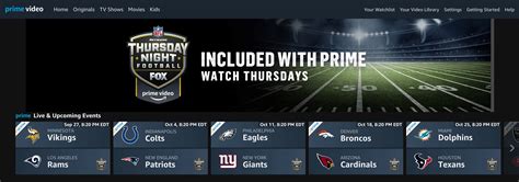 Amazon's Thursday Night Football live stream will feature real-time stats, Amazon.com shopping ...