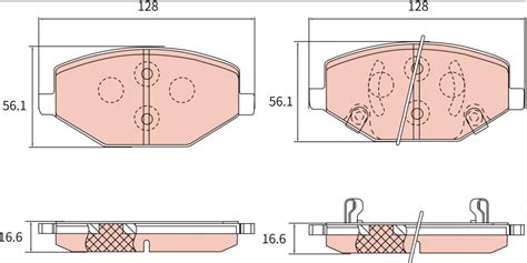 Auto Car Parts Disc Brake Pad Suitable 4048046400 Geely 6600137088