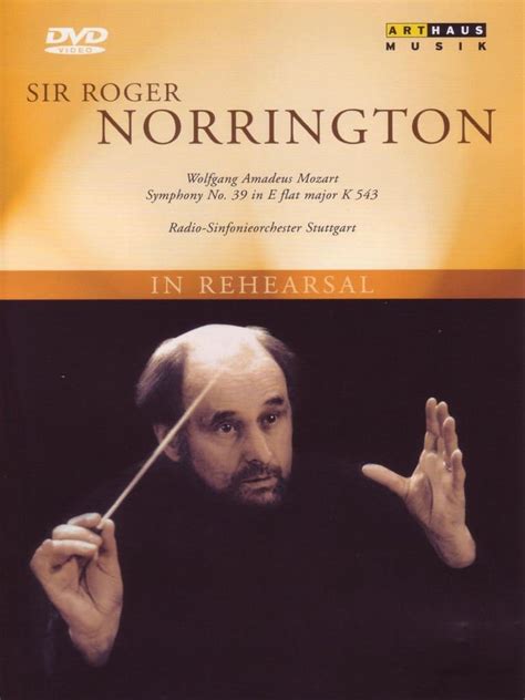 Sir Roger Norrington In Rehearsal DVD 2005 Amazon Co Uk Radio