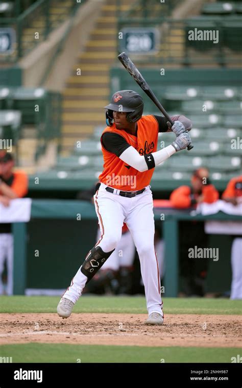 Fcl Orioles Luis Gonzalez 57 Bats During A Florida Complex League Baseball Game Against The