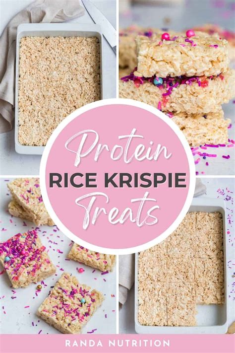 Protein Rice Krispie Treats Randa Nutrition