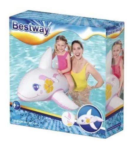 Ballena Inflable Grande Para Pileta Bestway Color Blanco Mercadolibre