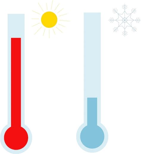 Conjunto De Iconos De Term Metro Dispositivo Para Medir Temperaturas