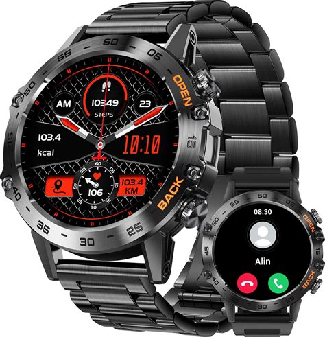 Amazon Eigiis Military Smart Watch For Men Make Calls Rugged