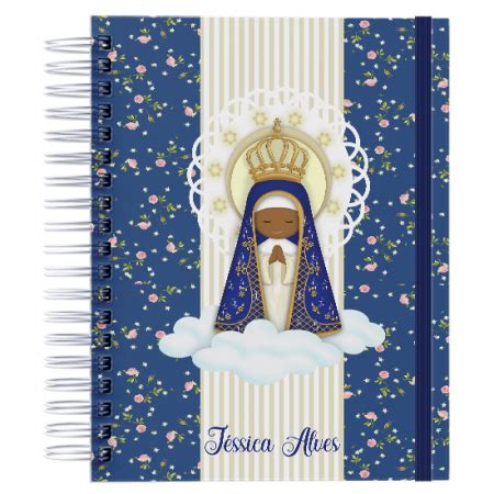 Planner Nossa Senhora Aparecida Azul 2 Dedicarte Artesanato