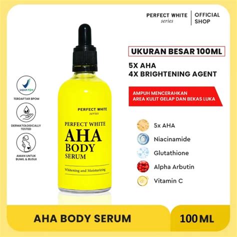 Jual Beautyby Nads Perfect White Aha Body Serum Whitening Booster Aha