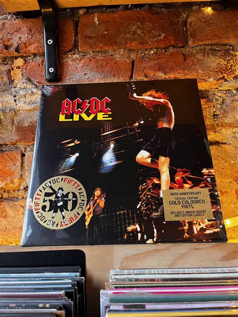 Vinyl Records Acdc Live 50th Anniversary Gold Vinyl 2lp