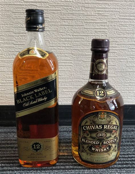 Yahoo オークション 未開栓 JohnnieWalker BLACKLABEL CHIVASREGAL