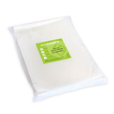 100 Quart 8x12 Pre-Cut Vacuum Sealer Bags for Freezer Storage & Sous ...