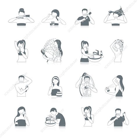 Personal Hygiene Icons Illustration Stock Image F0199850