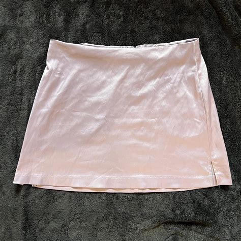 Zinc Lavender Purple Satin Mini Skirt Depop