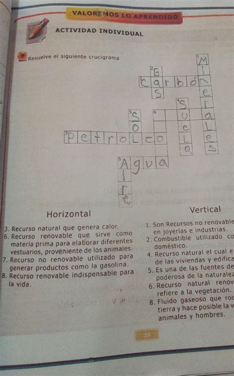 Doy corona resuelve el siguiente crucigrama las respuestas que están