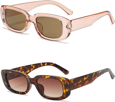 Yesper Gafas De Sol Rectangulares Para Mujer Estilo Vintage Con Marco