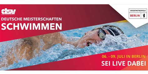 Jetzt Tickets für Schwimm DM 2023 in Berlin sichern