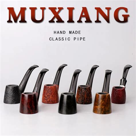 MUXIANG Handmade Briar Tubo De Madeira Tubos De Fumar De Madeira