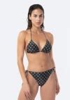 Top De Bikini De Ba O Triangular Con Hilo Metalizado De Mujer Avec