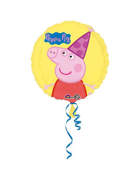 Ballon aluminium anniversaire Peppa Pig 43 cm Déguisements cadeaux