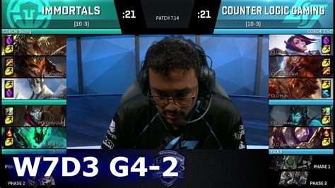 CLG Vs Immortals Game 2 S7 NA LCS Summer 2017 Week 7 Day 3 CLG Vs