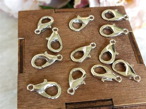 Замок-карабин (к-т 10 шт) купить в интернет-магазине Ярмарка Мастеров ...