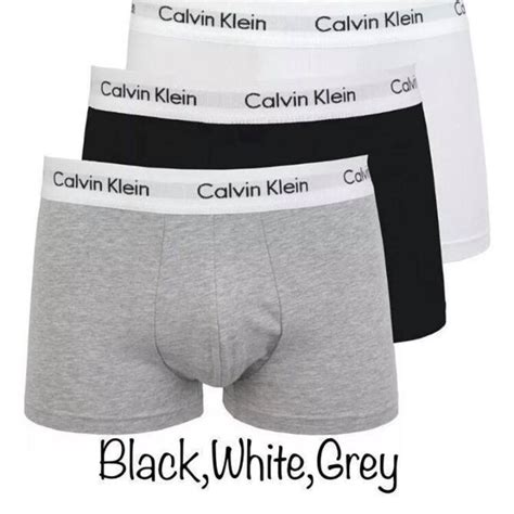 Calvin Klein Mens Underwear CK Boxer 3 in a Pack Low... - Depop