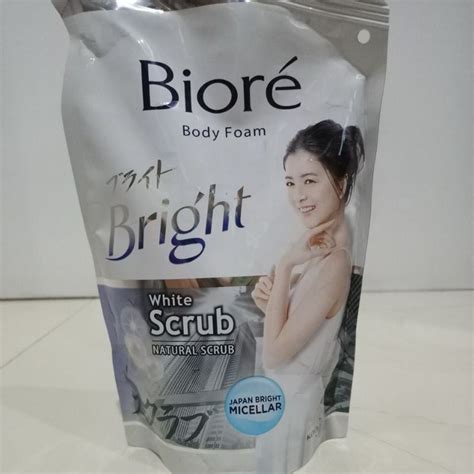 Jual BIORE BRIGHT WHITE SCRUB Shopee Indonesia