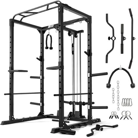 RITFIT Home Gym Squat Rack PPC02C 1000 LBS Capacity Power Cage With