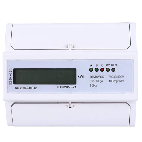 Buy 3 Phase 4 Wire Energy Meter 230 400V 5 100A Digital Electric Power