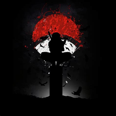 Itachi Uchiha Wallpaper 4K, AMOLED, Naruto, Black background