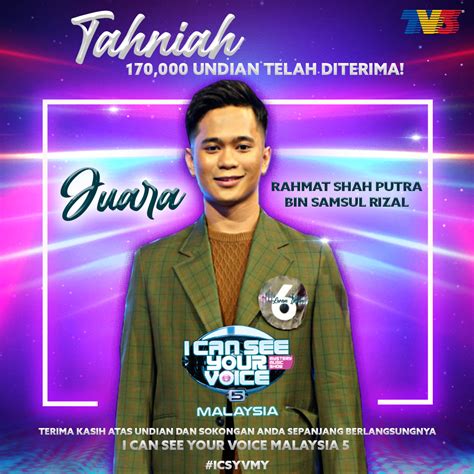 Tv3malaysia On Twitter Tahniah Diucapkan Kepada Rahmat Shah Putra