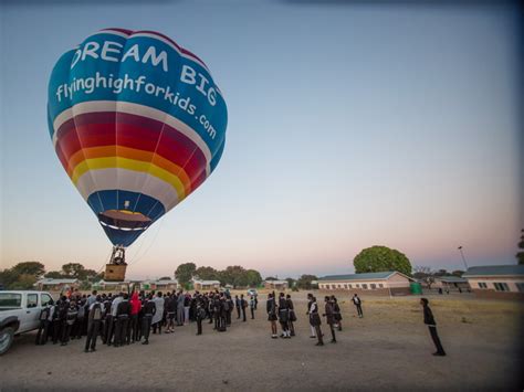 Flying High For Kids Andrew Parker Lands In Maun Inspiring Children