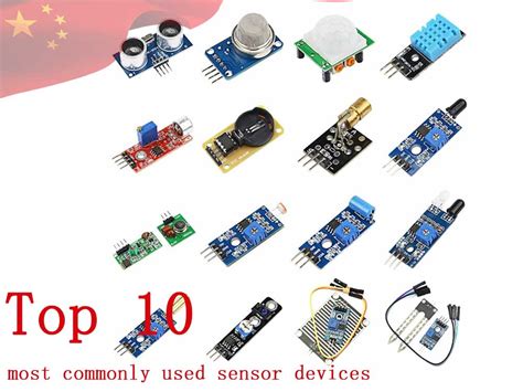 The top ten most commonly used sensor devices - E-components