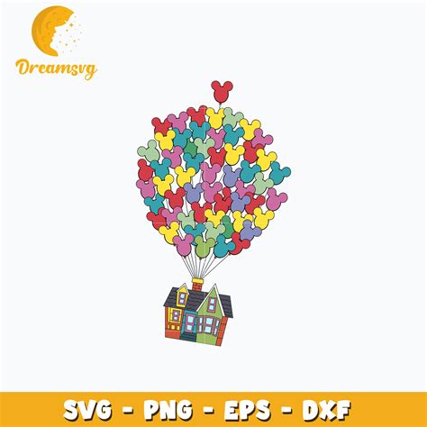 Up house balloon svg, digital download – DreamSVG Store