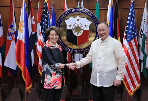 Secretary Of National Defense Us Ambassador Reaffirm Ironclad Defense Alliance Gibo Teodoro