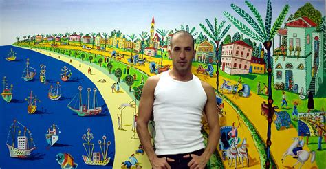 Naive Painter Folk Artist After Nachum G Painting By Raphael Perez