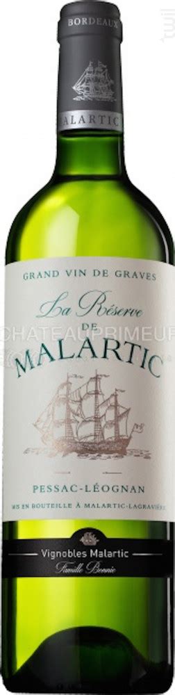 Achat Vin La Réserve De Malartic Blanc Château Malartic lagravière