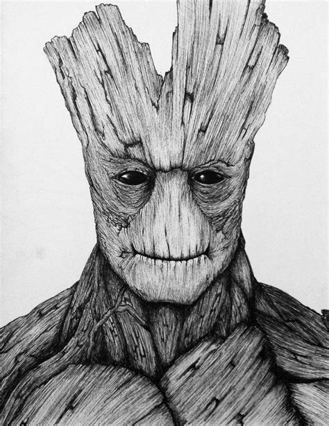 Groot By Goldenchupacabra On Deviantart Marvel Drawings Cartoon