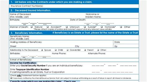 Aarp Claim Form Life ≡ Fill Out Printable Pdf Forms Online