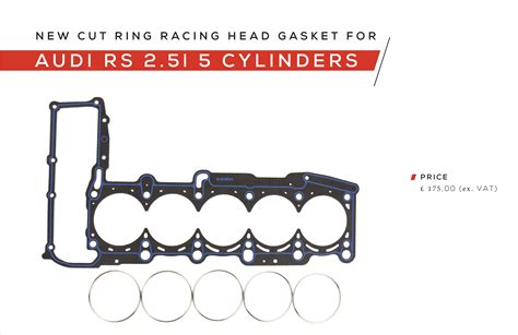 Athena Head Gaskets For Audi RS 2 5L 5 Cylinder Applications Coord