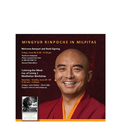 Mingyur Rinpoche in Milpitas – Yongey Buddhist Center