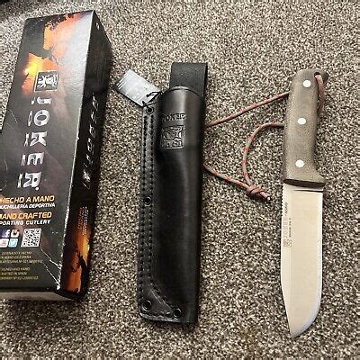 Joker Nomad Fixed Knife N Steel Full Tang Blade Canvas Micarta