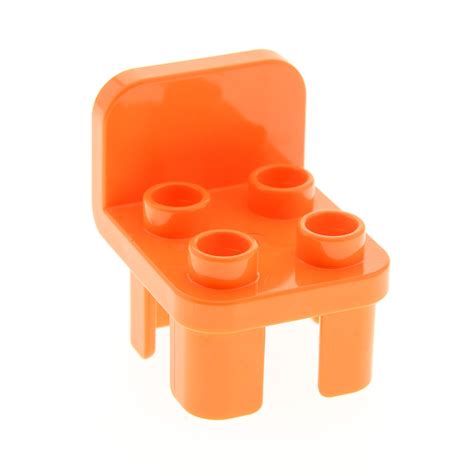 X Lego Duplo Stuhl Orange Sitz Lehne Rund M Bel