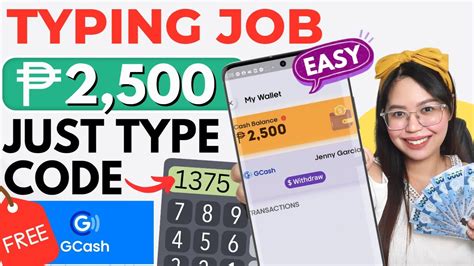 LEGIT TYPING JOB SAHOD P2 500 FREE GCASH TYPE NUMBER CODES W