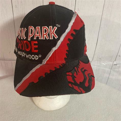 Vintage Snapback Hat Jurrasic Park The Ride Depop